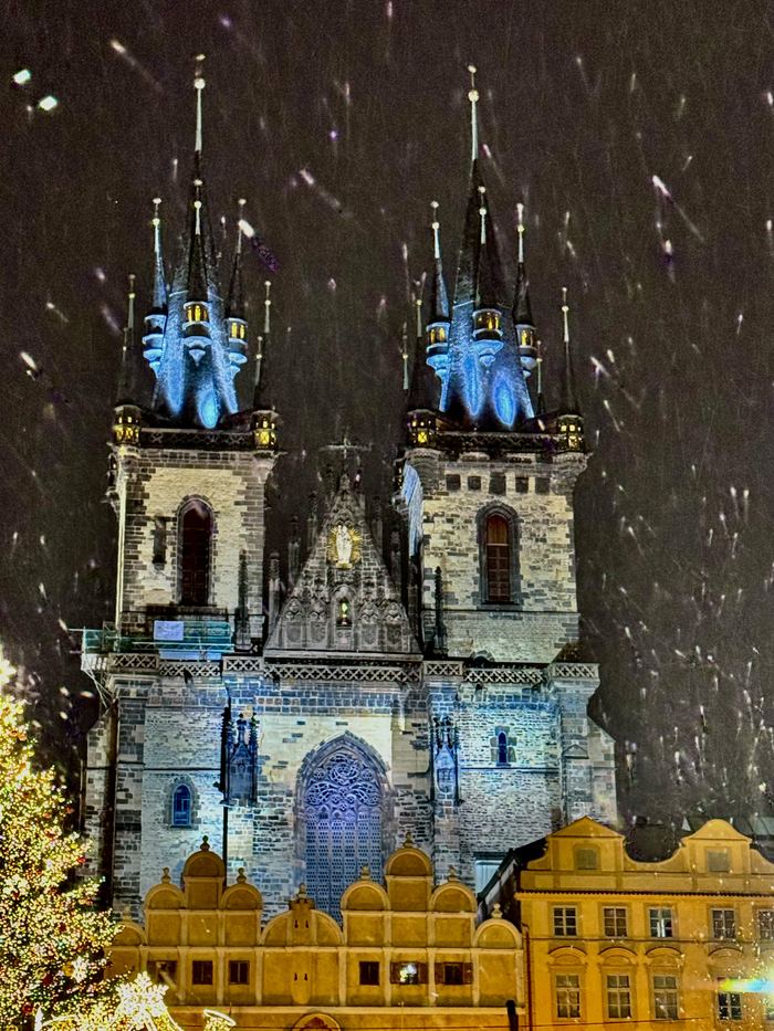 Snowfall Over the Old Town